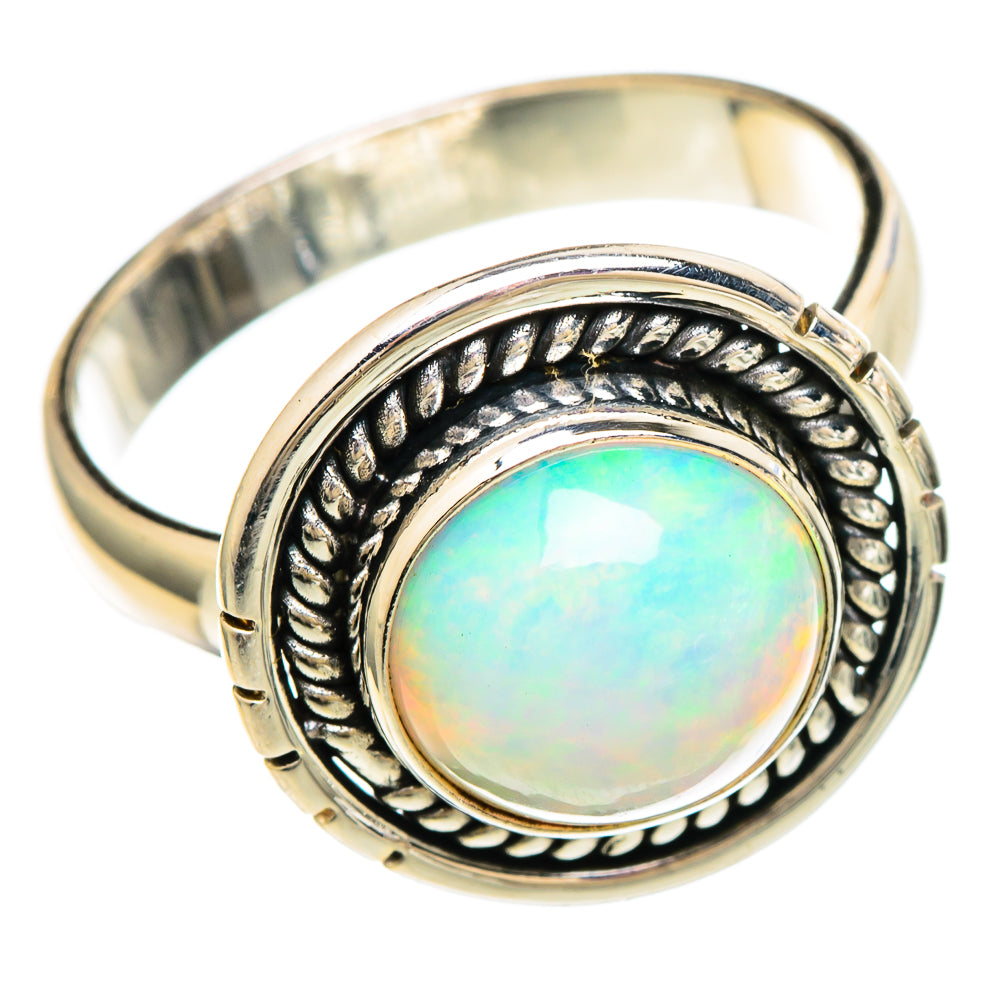 Ethiopian Opal Rings handcrafted by Anasilvercos - RING100233