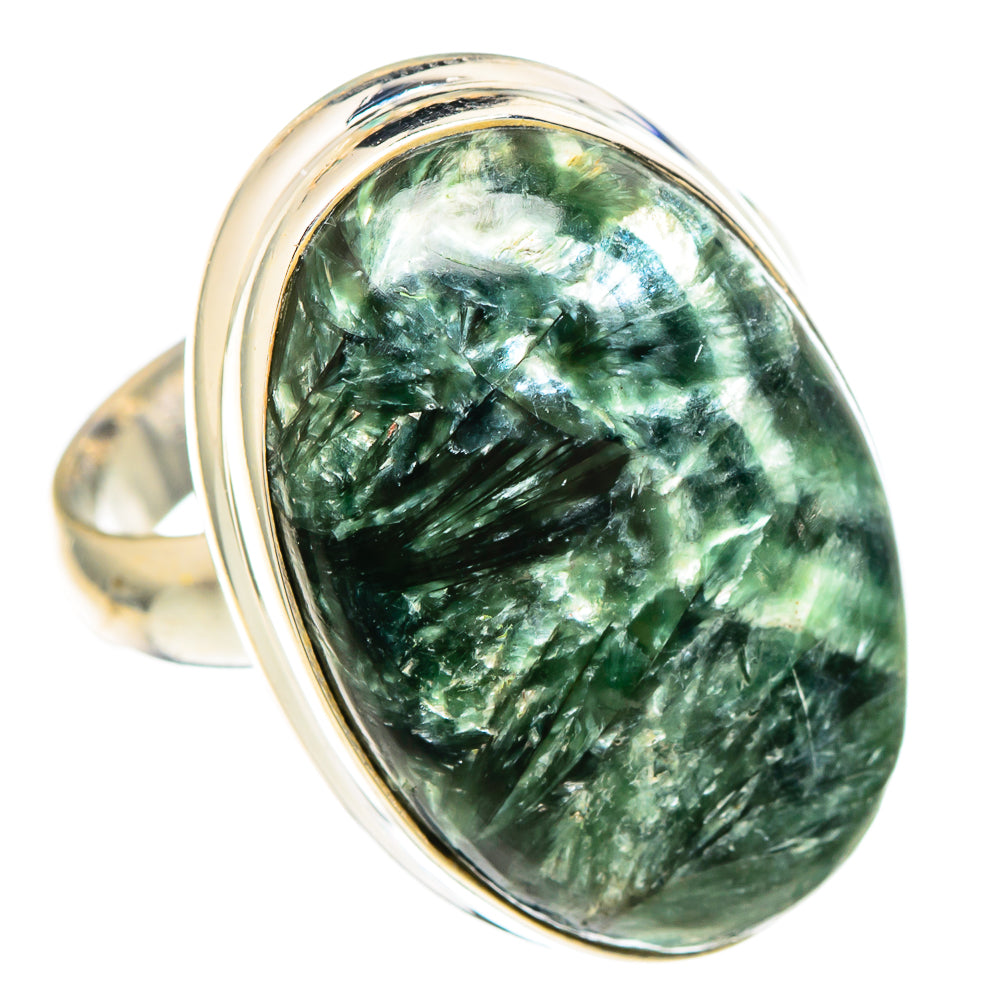 Seraphinite Rings handcrafted by Anasilvercos - RING100240