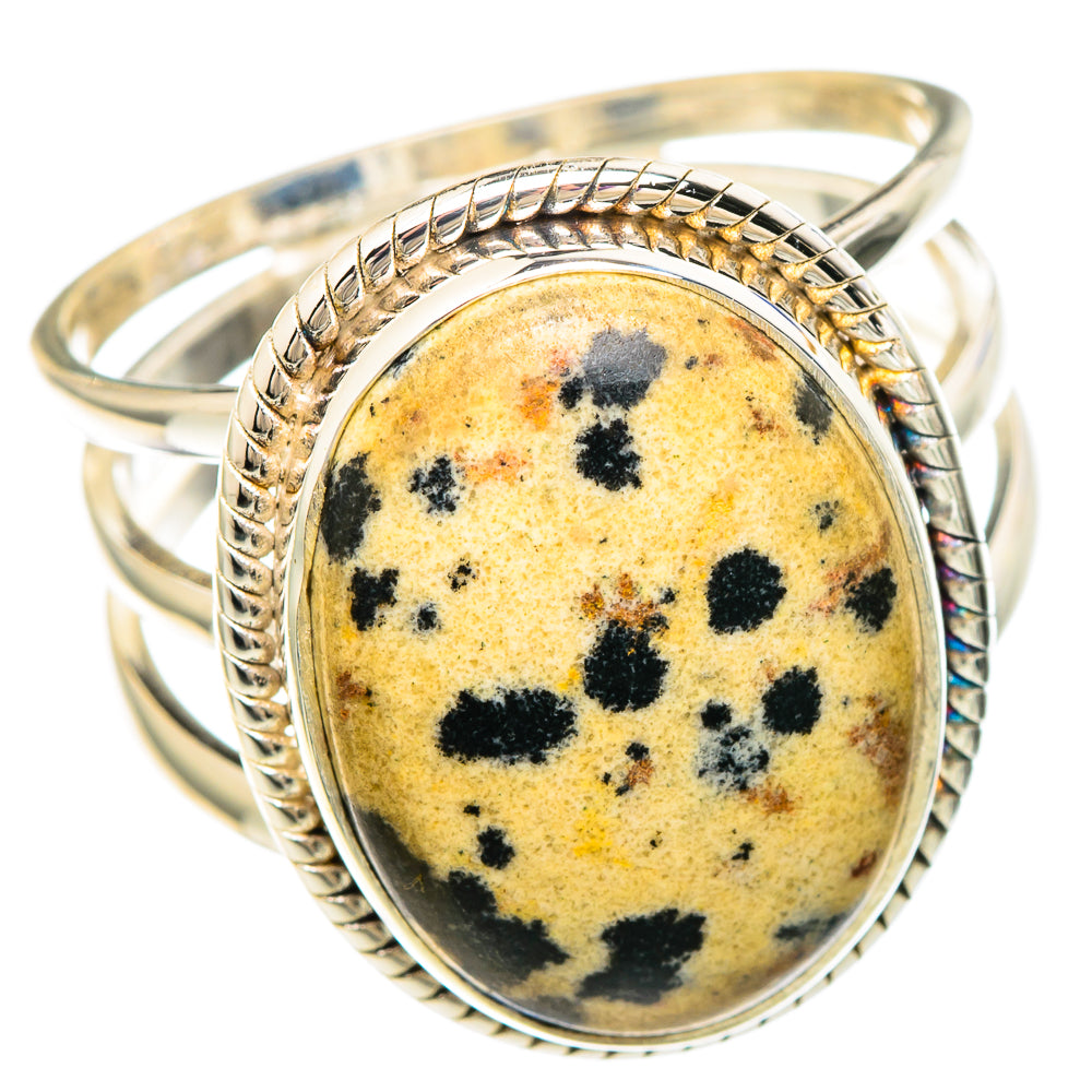 Dalmatian Jasper Rings handcrafted by Anasilvercos - RING100242 - Photo 2