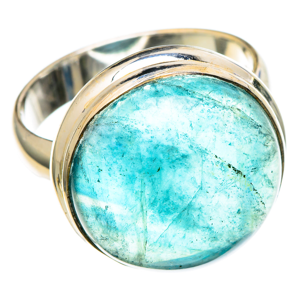 Blue Fluorite Rings handcrafted by Anasilvercos - RING100282