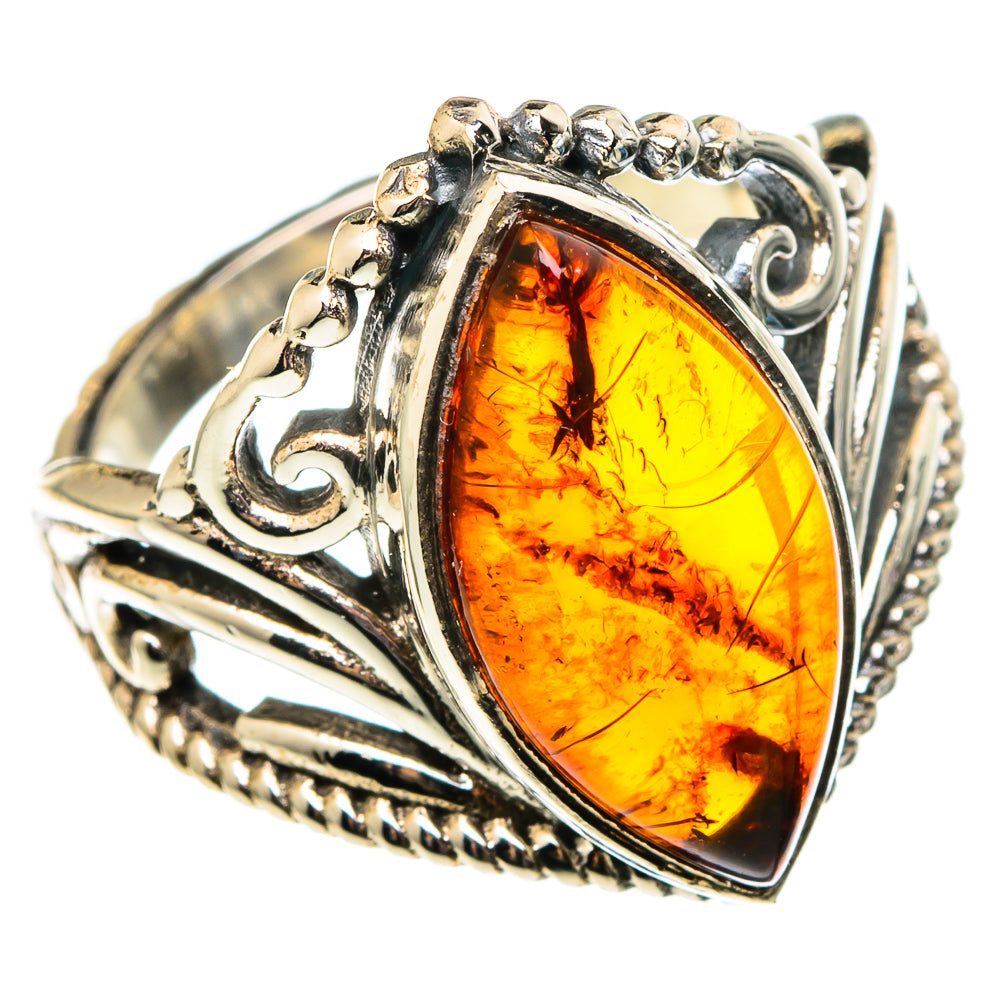 Baltic Amber Rings handcrafted by Anasilvercos - RING100286