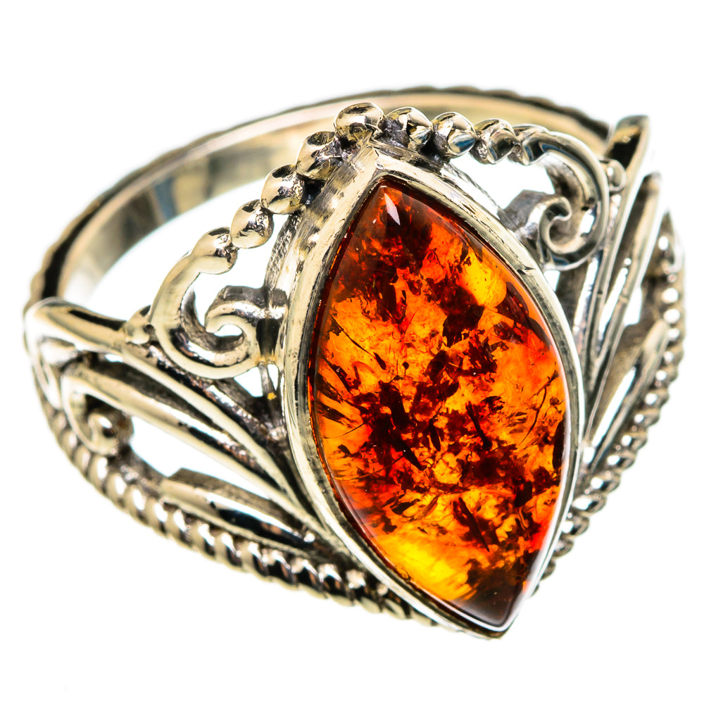 Baltic Amber Rings handcrafted by Anasilvercos - RING100298
