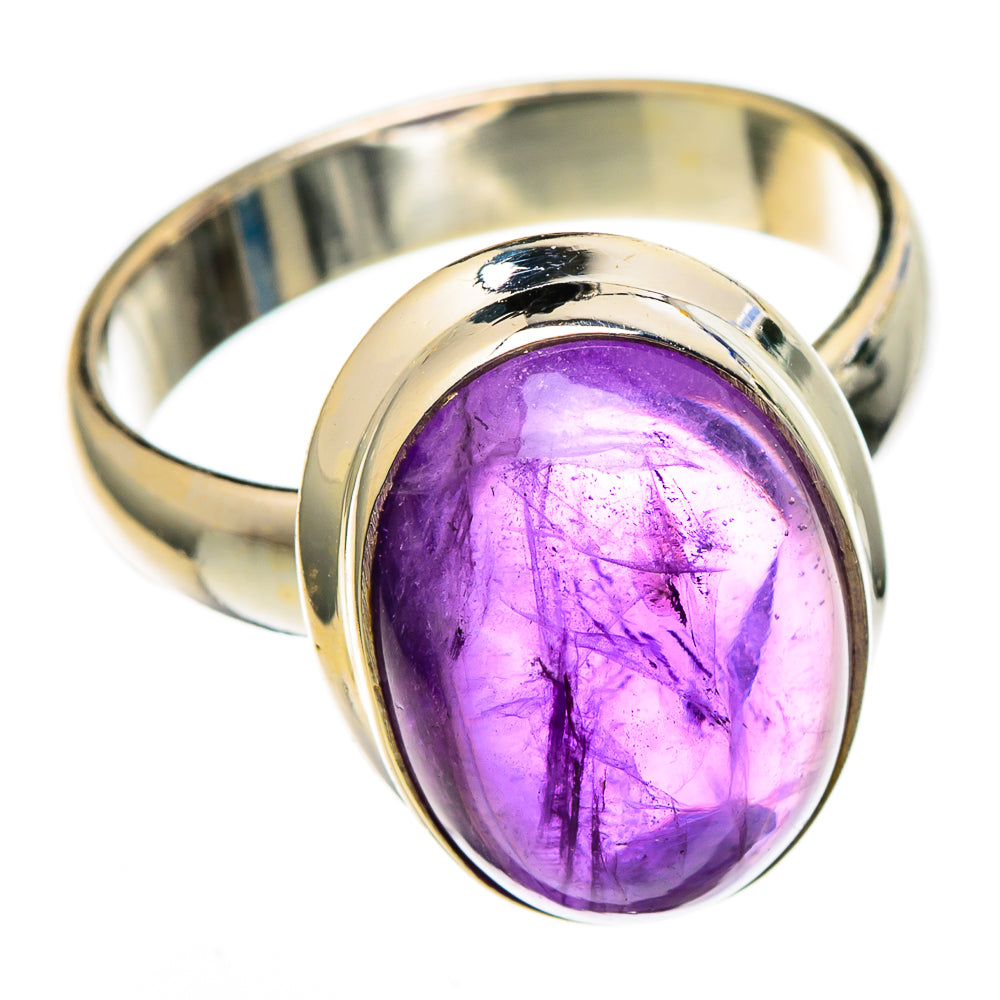 Amethyst Rings handcrafted by Anasilvercos - RING100303