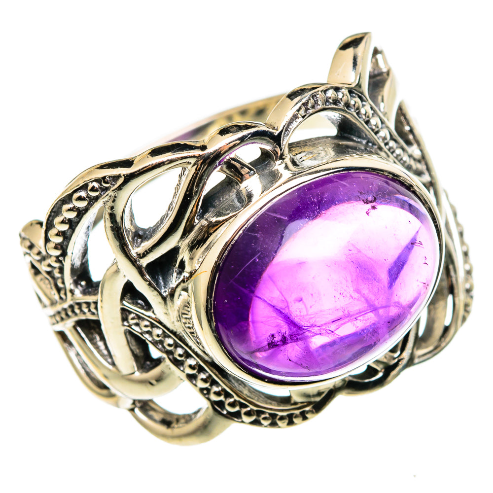 Amethyst Rings handcrafted by Anasilvercos - RING100307