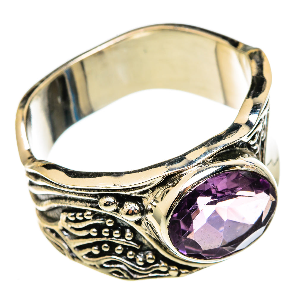 Amethyst Rings handcrafted by Anasilvercos - RING100321