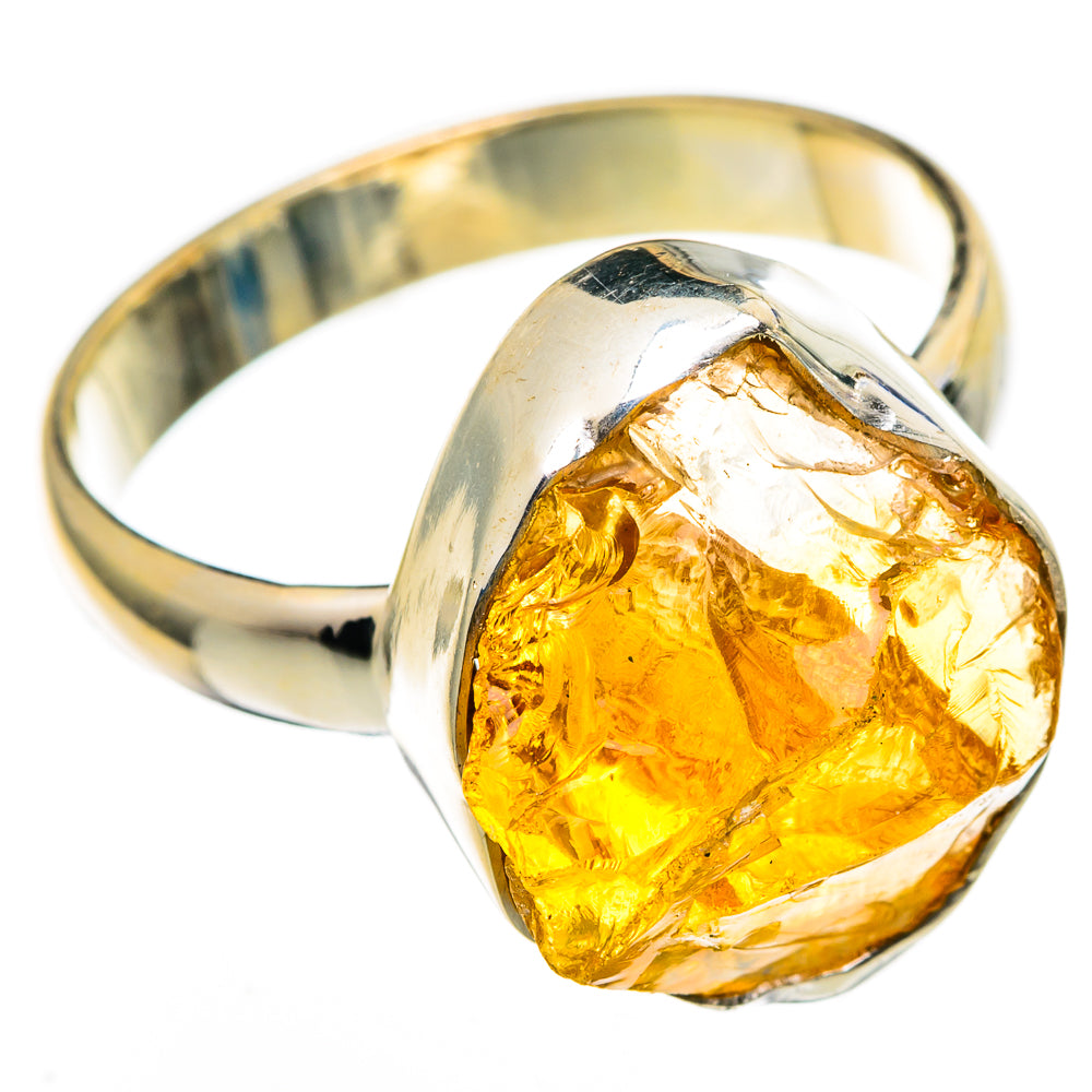 Citrine Rings handcrafted by Anasilvercos - RING100328