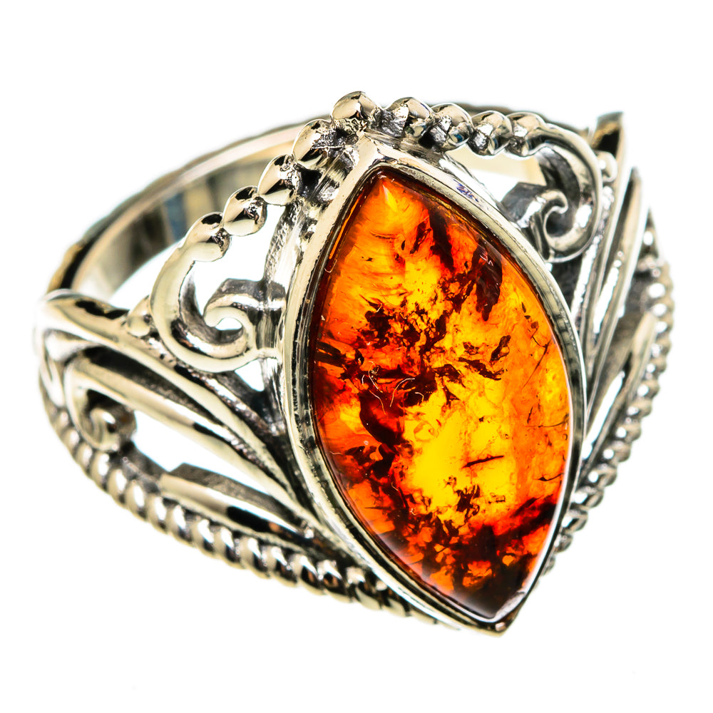 Baltic Amber Rings handcrafted by Anasilvercos - RING100330