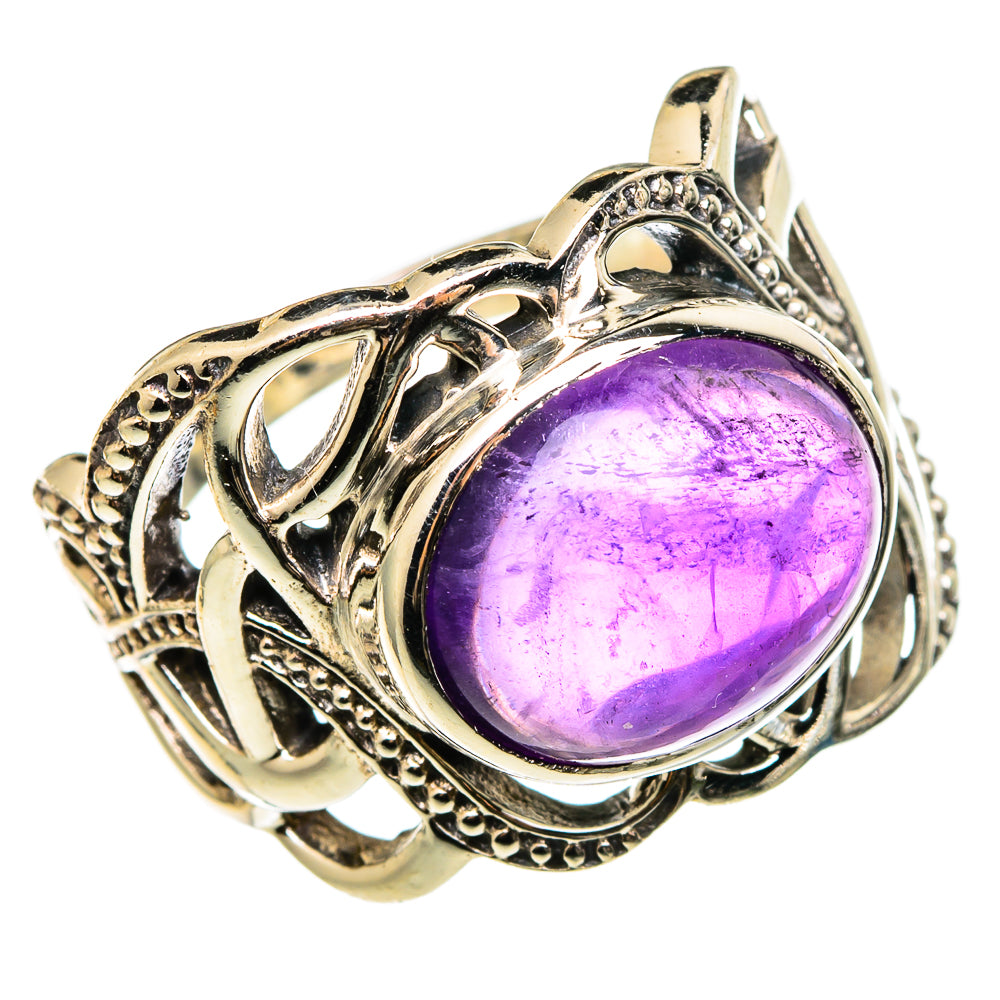 Amethyst Rings handcrafted by Anasilvercos - RING100332