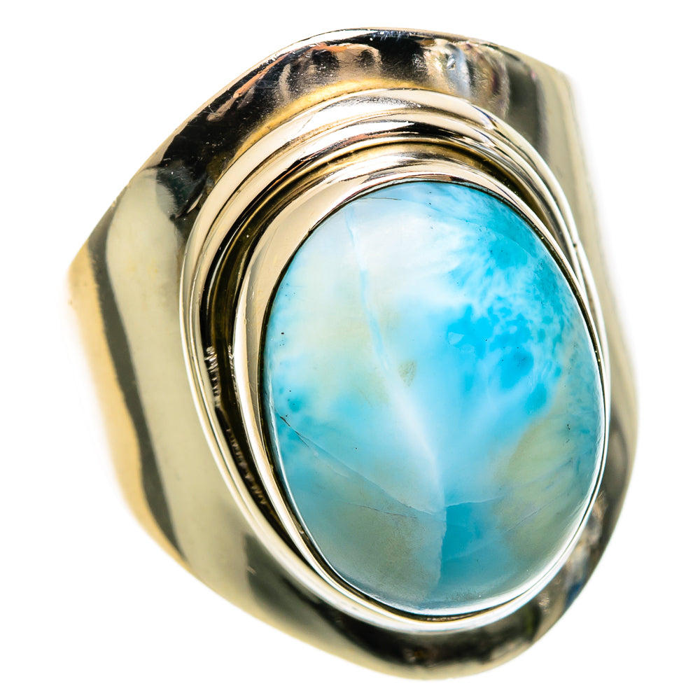 Larimar Rings handcrafted by Anasilvercos - RING100336
