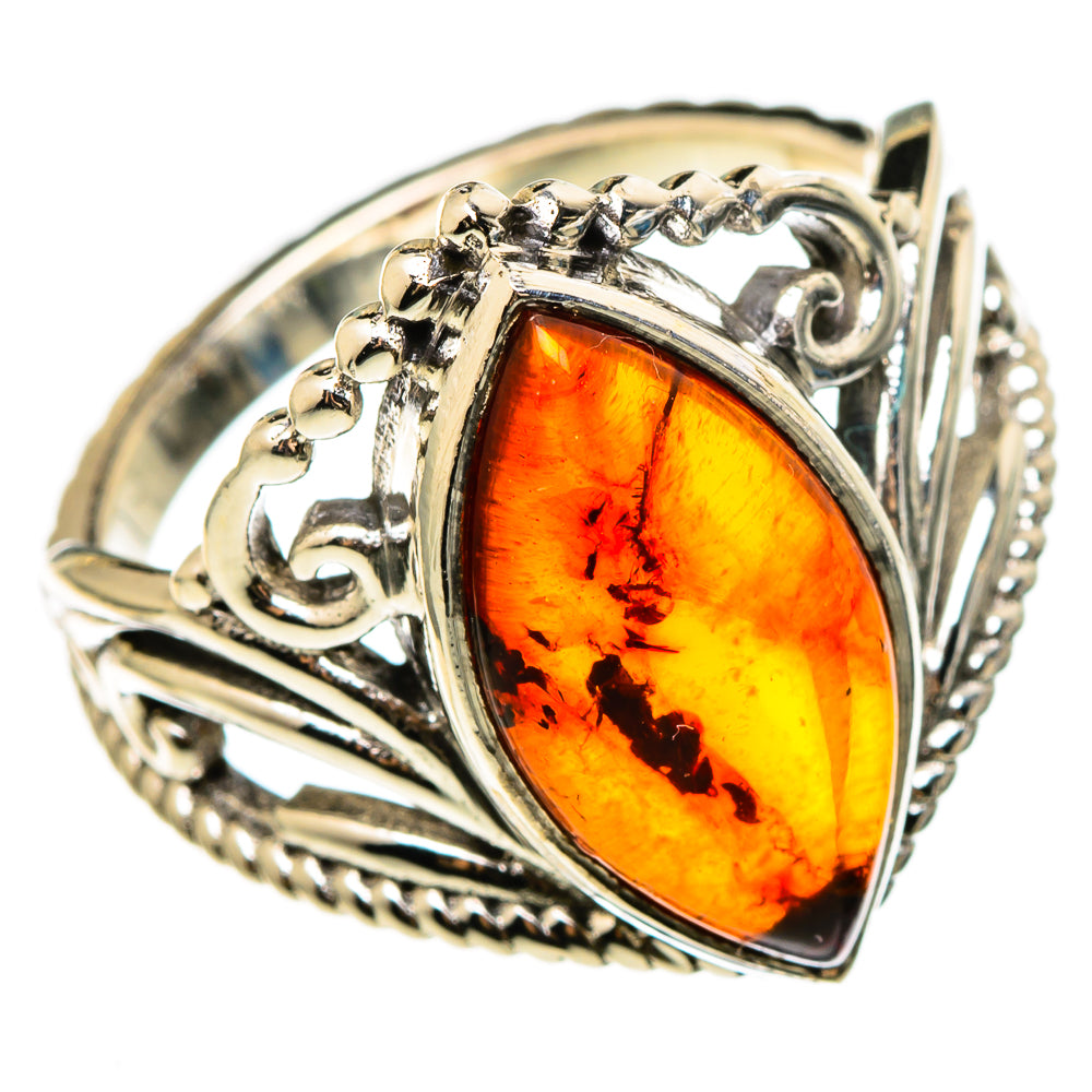 Baltic Amber Rings handcrafted by Anasilvercos - RING100340