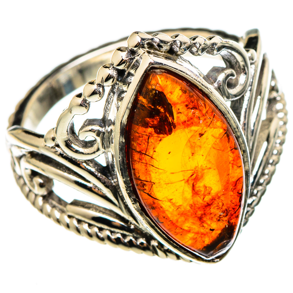 Baltic Amber Rings handcrafted by Anasilvercos - RING100348