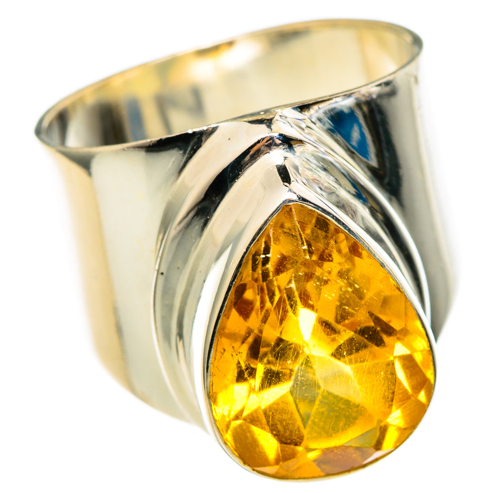 Citrine Rings handcrafted by Anasilvercos - RING100359