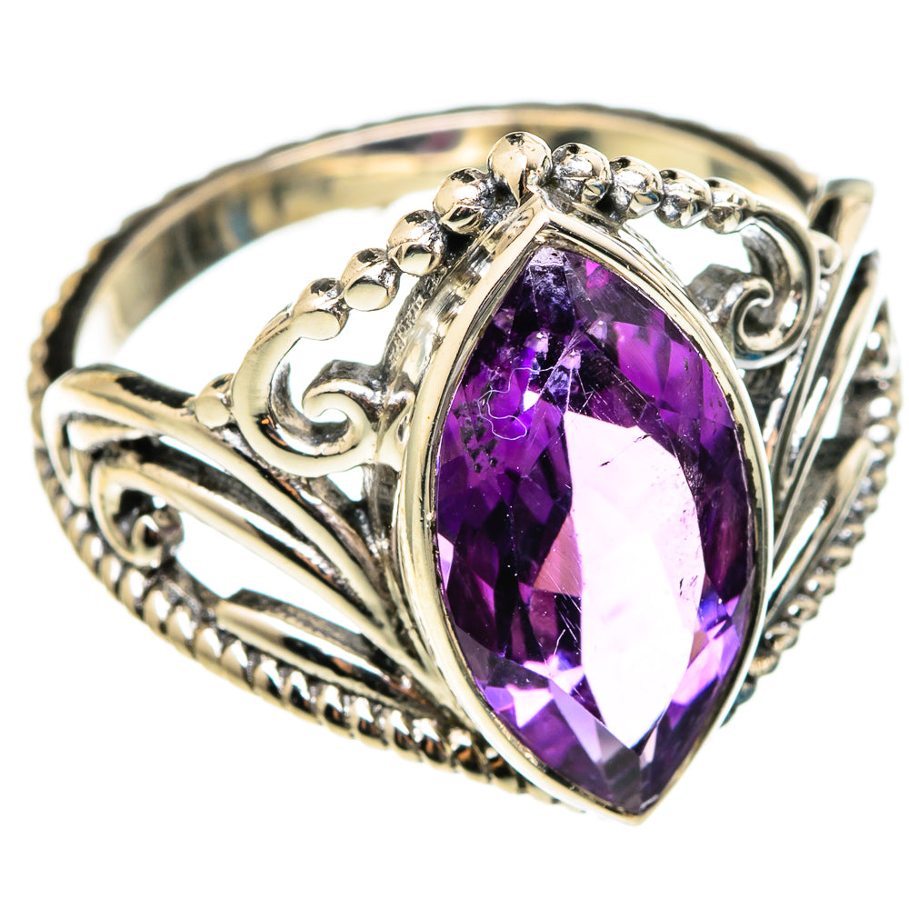 Amethyst Rings handcrafted by Anasilvercos - RING100361