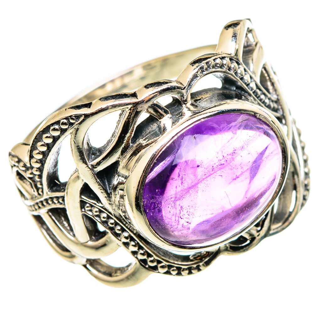 Amethyst Rings handcrafted by Anasilvercos - RING100362