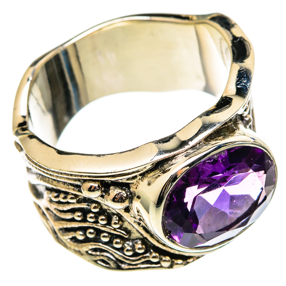 Amethyst Rings handcrafted by Anasilvercos - RING100377