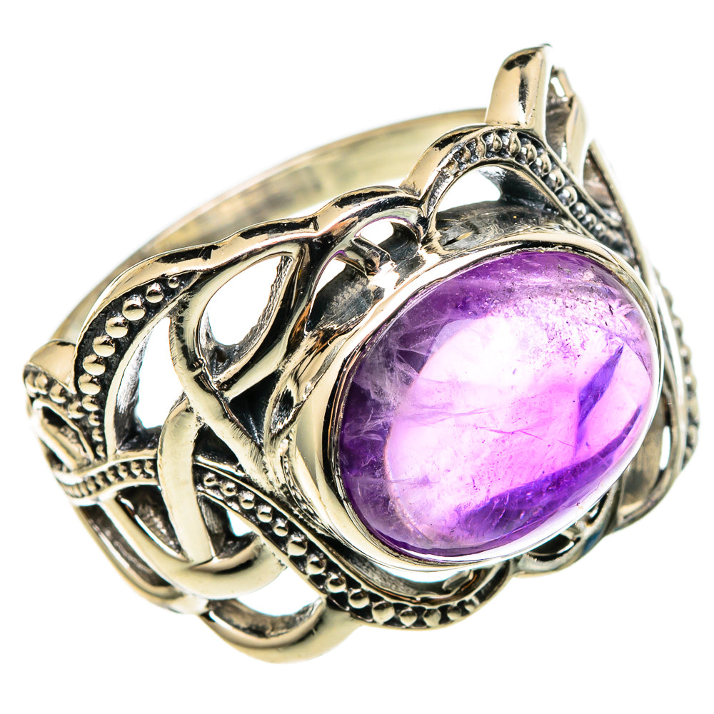 Amethyst Rings handcrafted by Anasilvercos - RING100387