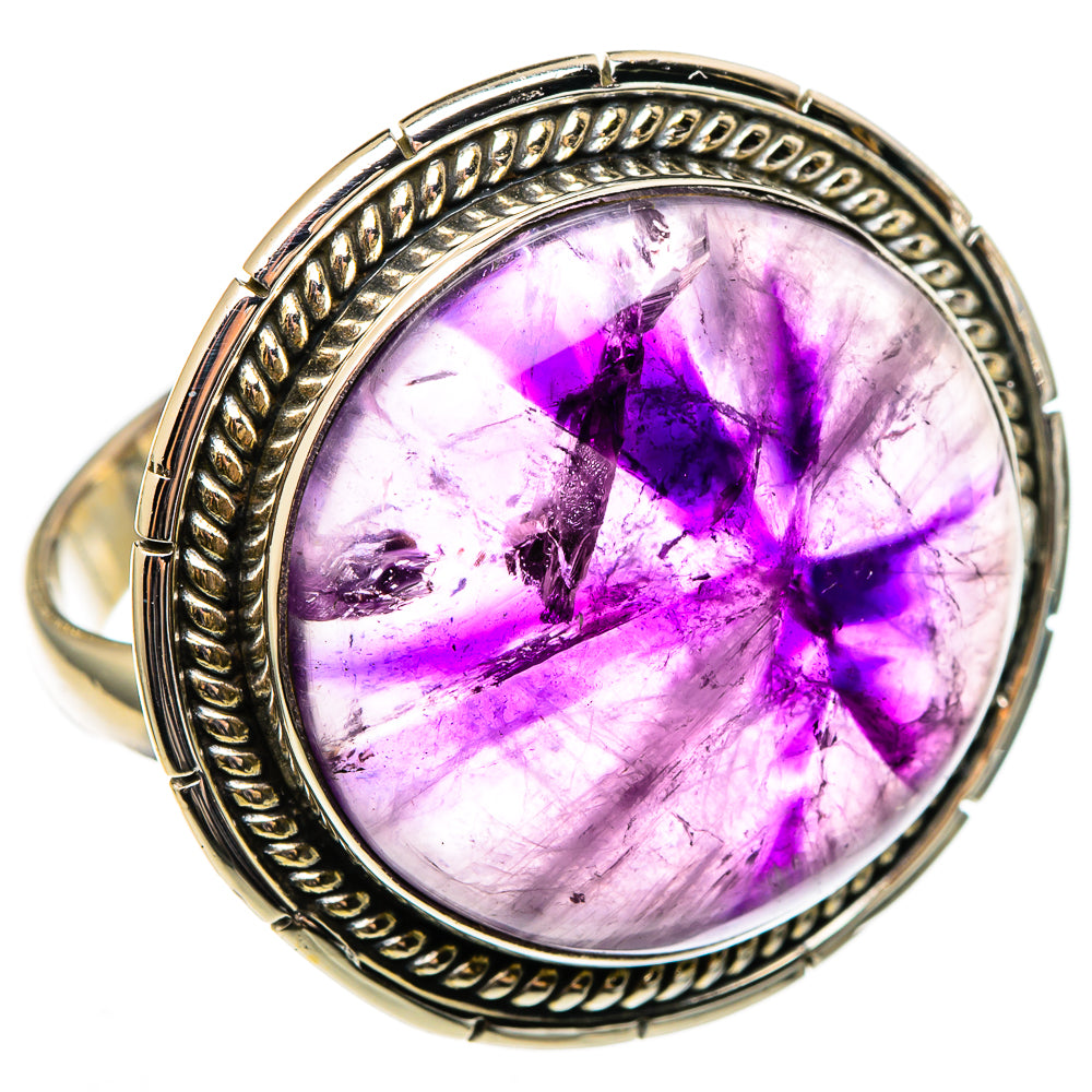 Star Amethyst Rings handcrafted by Anasilvercos - RING100390