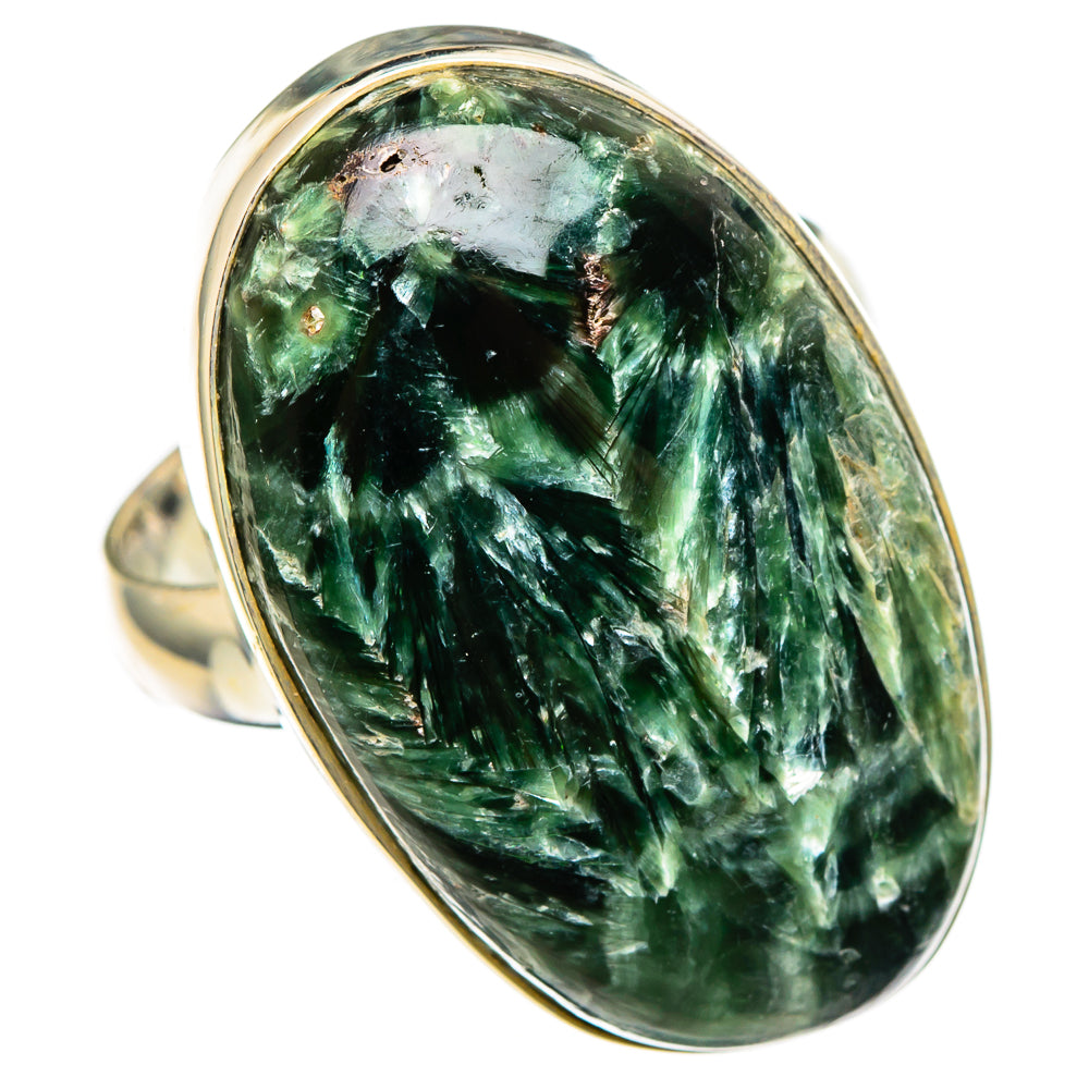 Seraphinite Rings handcrafted by Anasilvercos - RING100397