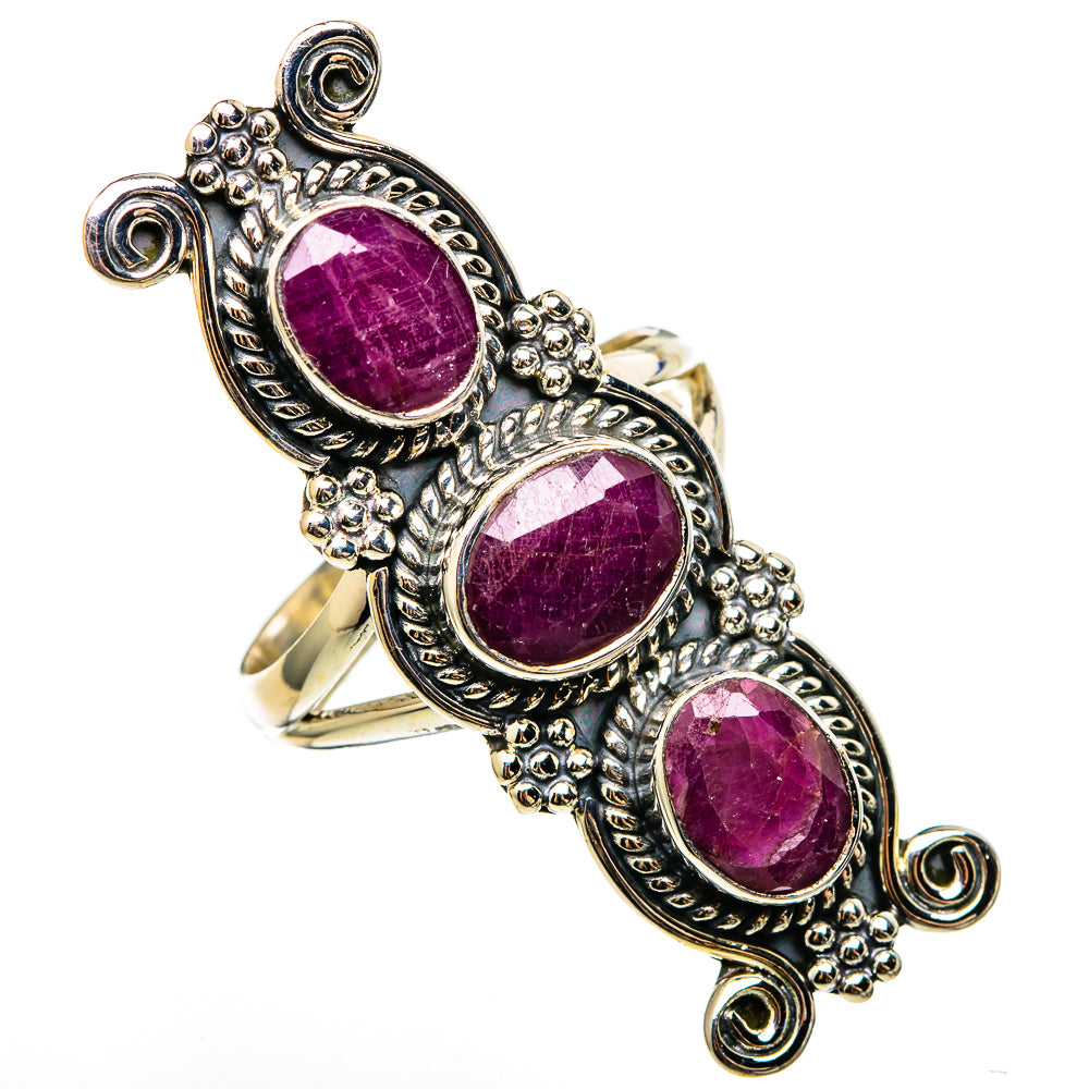 Ruby Rings handcrafted by Anasilvercos - RING100403