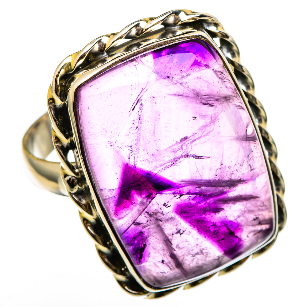 Star Amethyst Rings handcrafted by Anasilvercos - RING100405