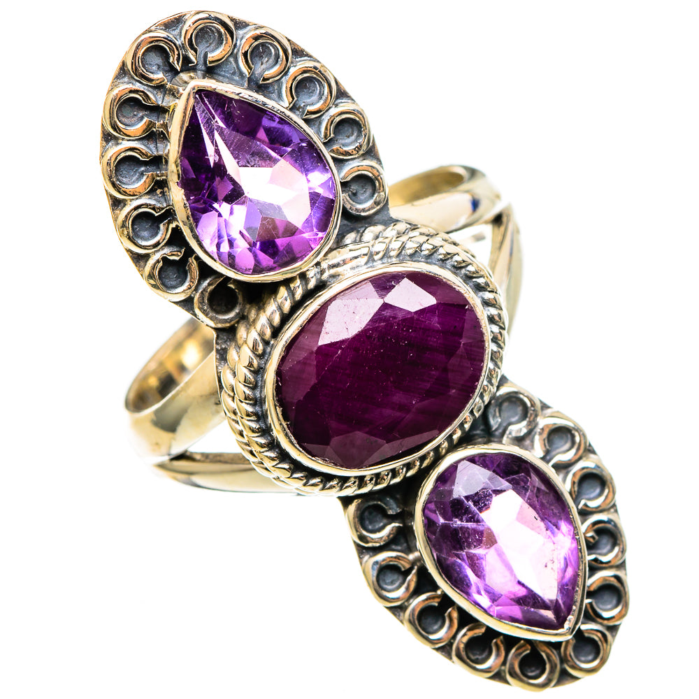 Ruby Rings handcrafted by Anasilvercos - RING100408