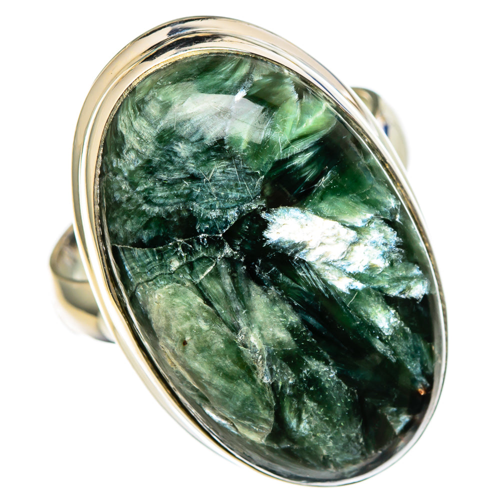 Seraphinite Rings handcrafted by Anasilvercos - RING100415