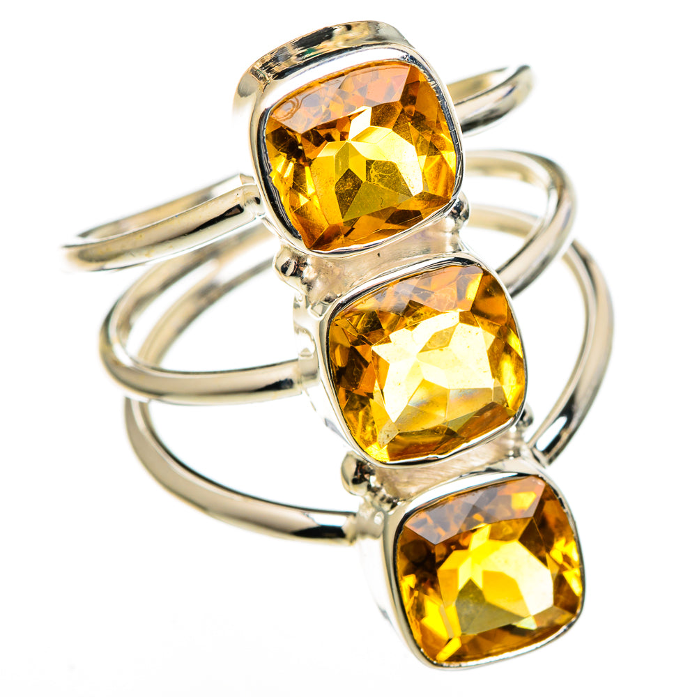 Citrine Rings handcrafted by Anasilvercos - RING100418