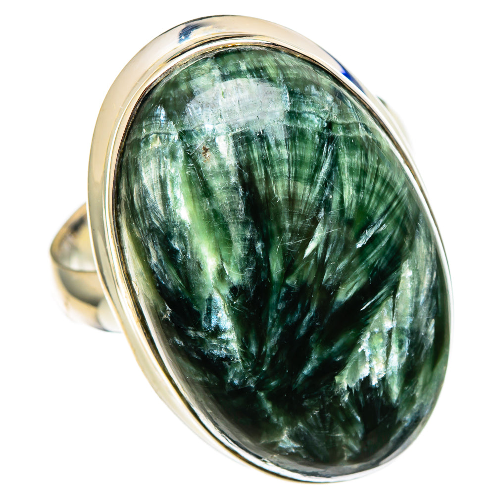 Seraphinite Rings handcrafted by Anasilvercos - RING100425