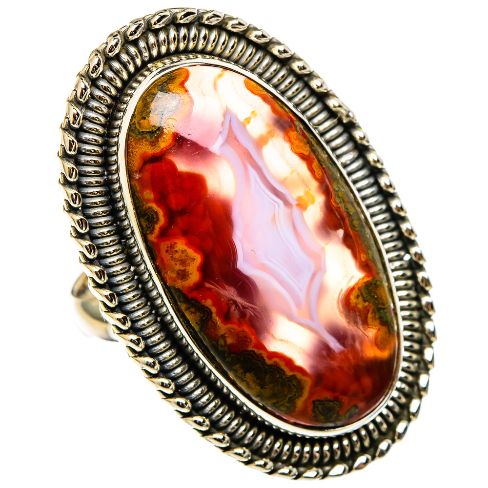 Moroccan Agate Rings handcrafted by Anasilvercos - RING100427