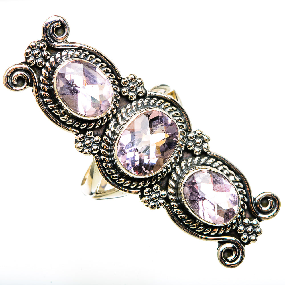 Kunzite Rings handcrafted by Anasilvercos - RING100433