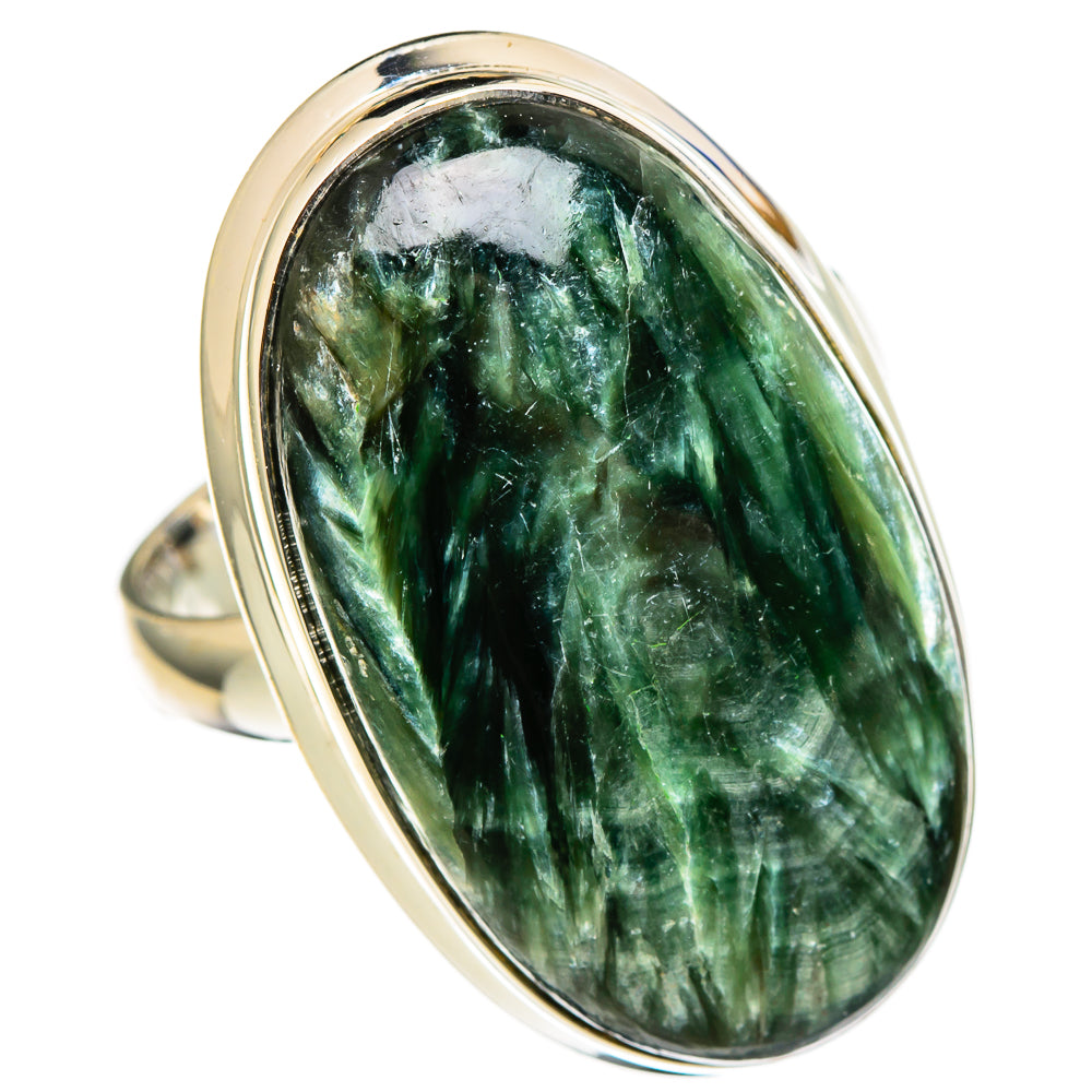 Seraphinite Rings handcrafted by Anasilvercos - RING100437