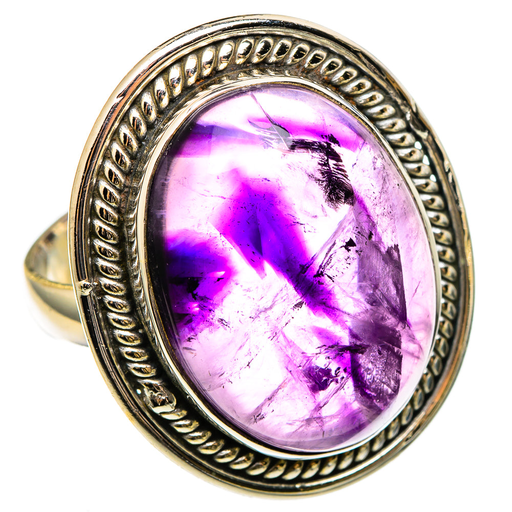 Amethyst Rings handcrafted by Anasilvercos - RING100445