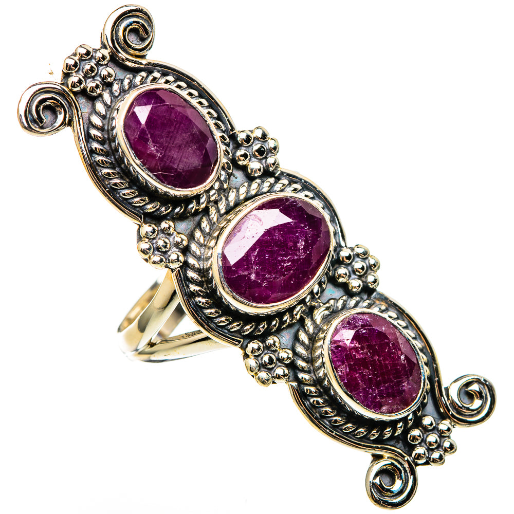 Ruby Rings handcrafted by Anasilvercos - RING100449