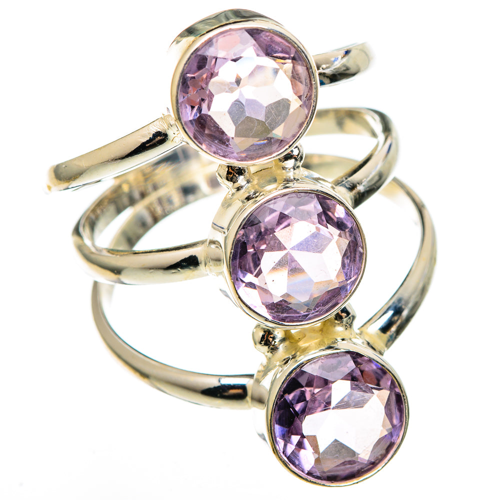 Kunzite Rings handcrafted by Anasilvercos - RING100452
