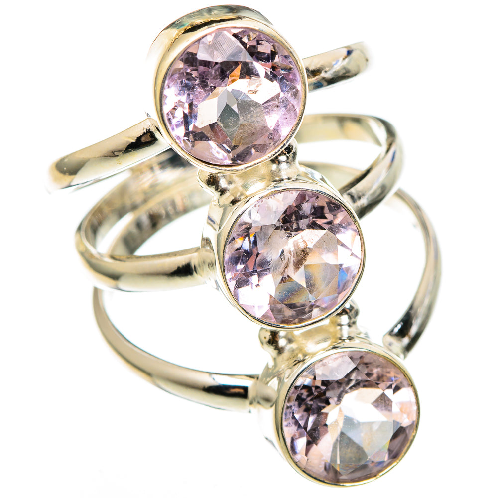 Kunzite Rings handcrafted by Anasilvercos - RING100461