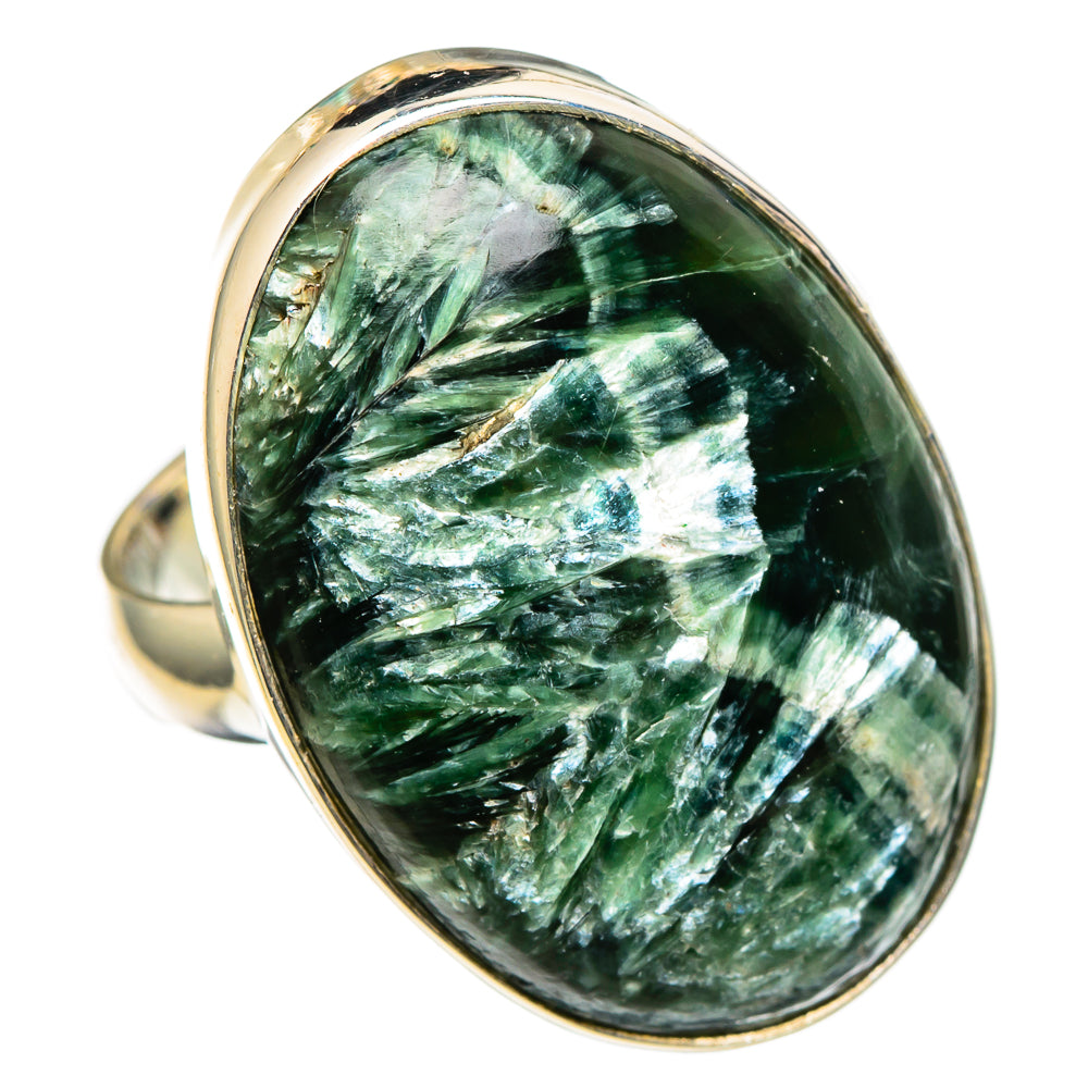 Seraphinite Rings handcrafted by Anasilvercos - RING100467