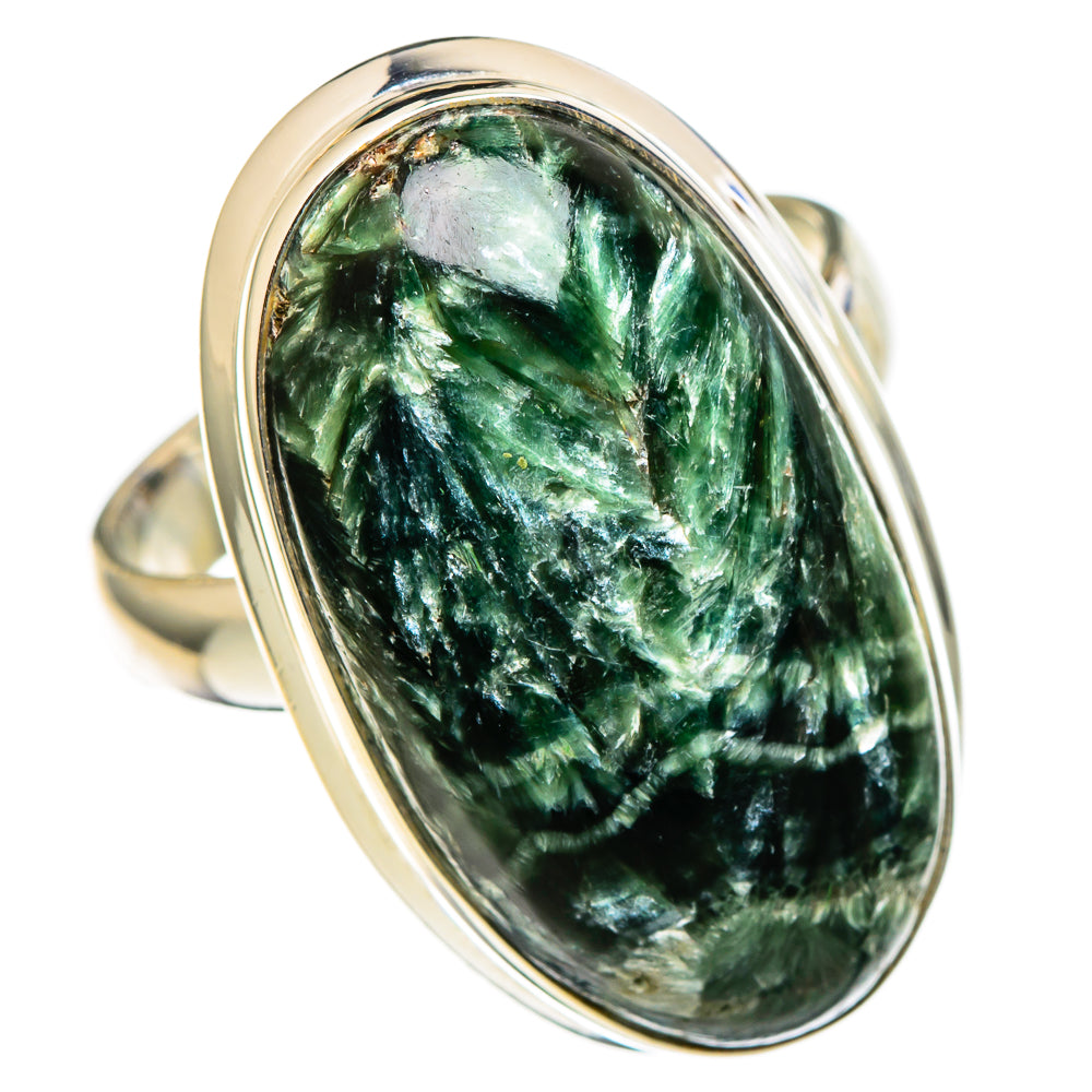 Seraphinite Rings handcrafted by Anasilvercos - RING100468