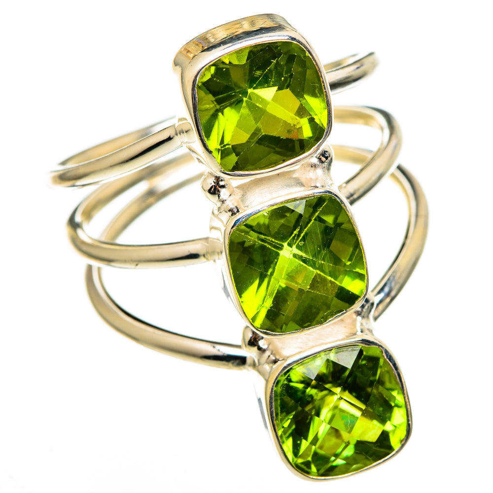 Peridot Rings handcrafted by Anasilvercos - RING100475