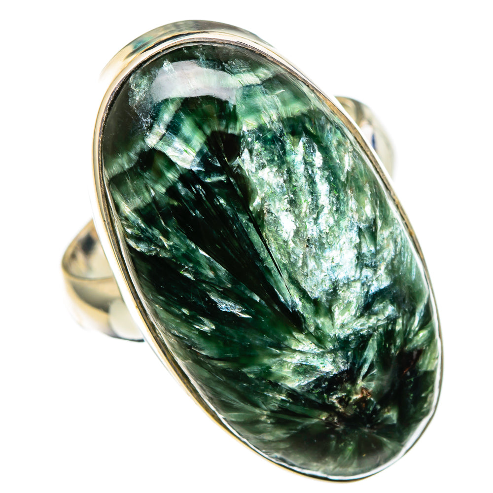 Seraphinite Rings handcrafted by Anasilvercos - RING100476