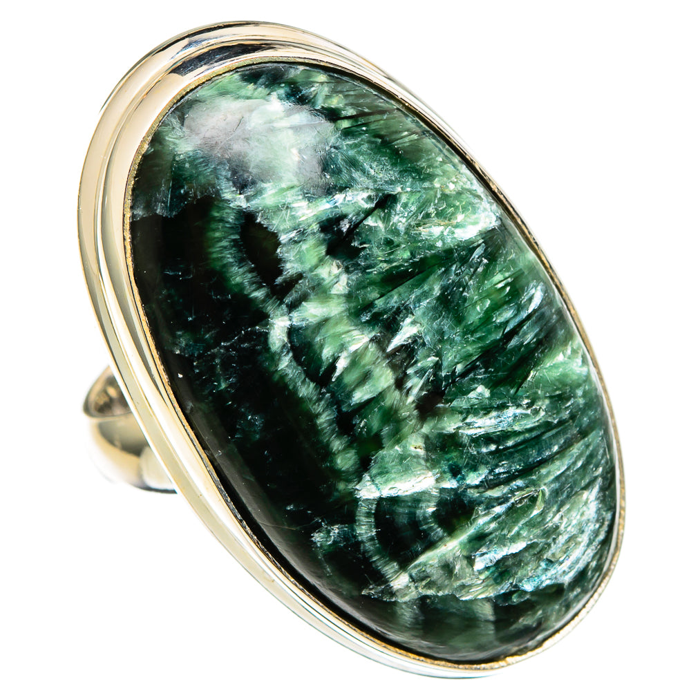 Seraphinite Rings handcrafted by Anasilvercos - RING100484