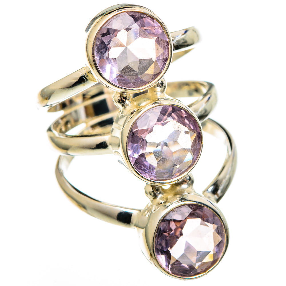 Kunzite Rings handcrafted by Anasilvercos - RING100491