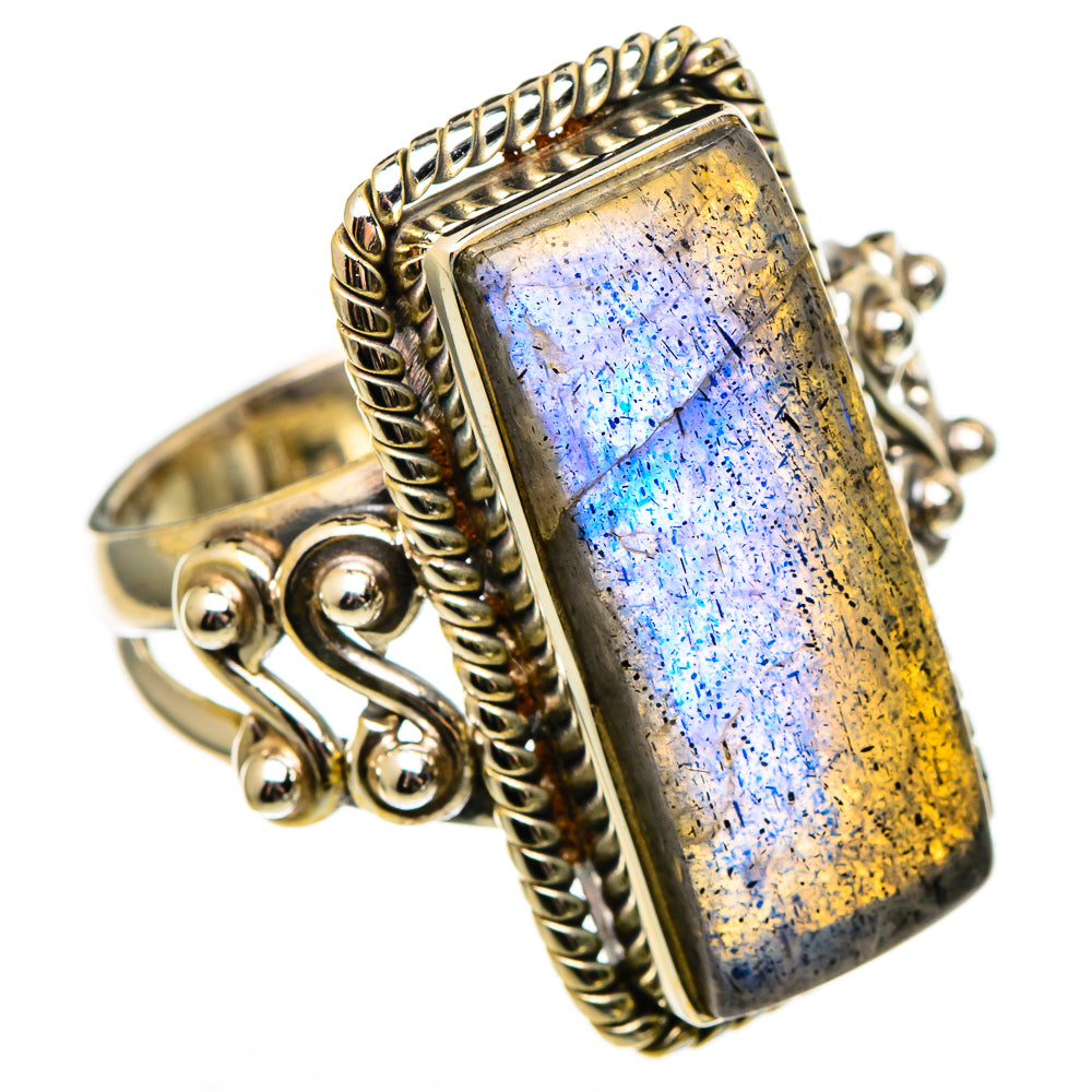 Labradorite Rings handcrafted by Anasilvercos - RING100496