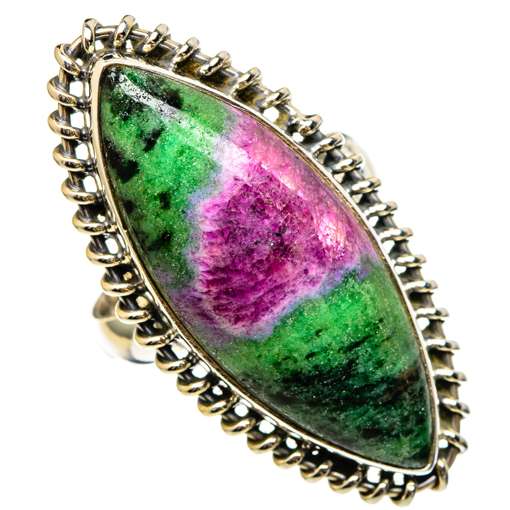 Ruby Zoisite Rings handcrafted by Anasilvercos - RING100500