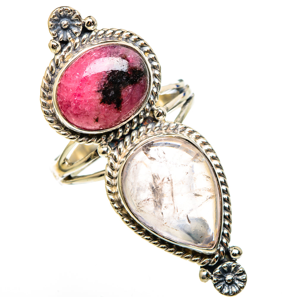 Rose Quartz Rings handcrafted by Anasilvercos - RING100502