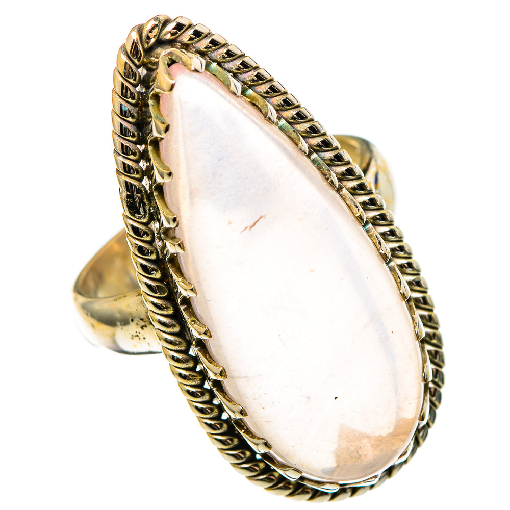 Rose Quartz Rings handcrafted by Anasilvercos - RING100505