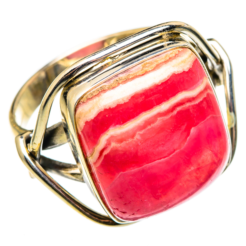 Rhodochrosite Rings handcrafted by Anasilvercos - RING100506