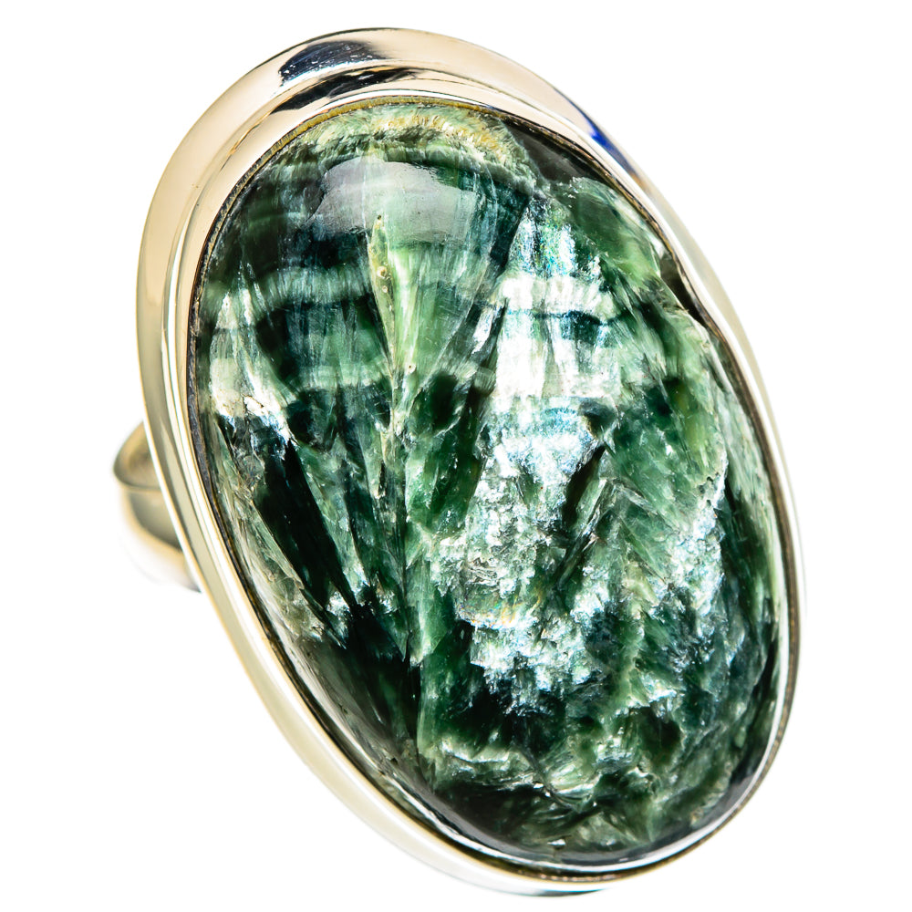Seraphinite Rings handcrafted by Anasilvercos - RING100507