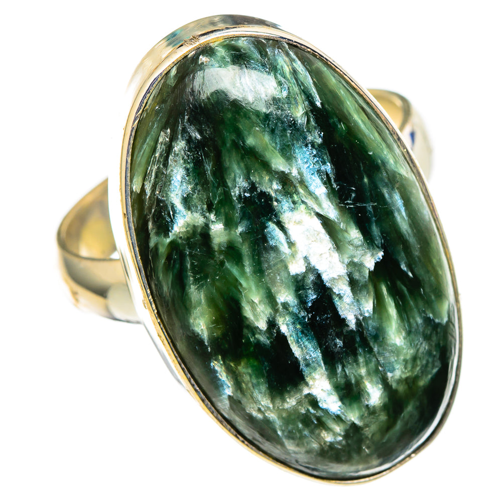 Seraphinite Rings handcrafted by Anasilvercos - RING100508