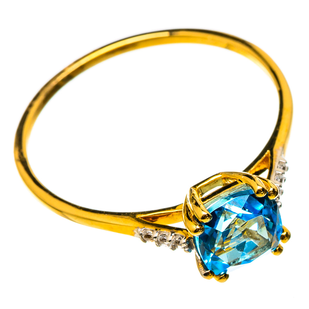 Blue Topaz Rings handcrafted by Anasilvercos - RING100510