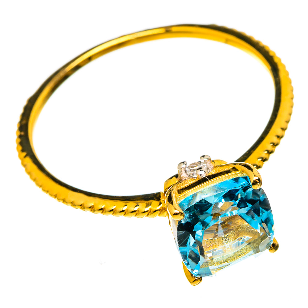 Blue Topaz Rings handcrafted by Anasilvercos - RING100513 - Photo 2